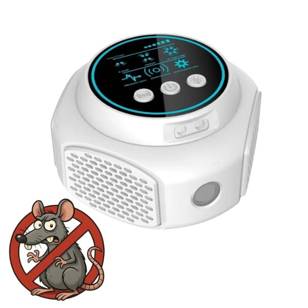 Davy | Plug-In Ultrasonic Rat Repellent | Chemical-Free. Silent & Covers Up to 3200 sq. ft. for Indoor and Outdoor Use