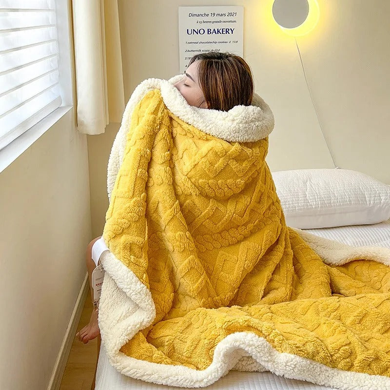 Davy | Plush Textured Blanket for Cozy Comfort
