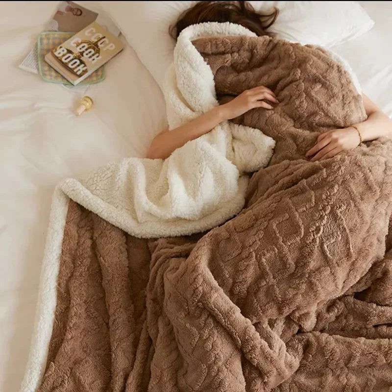 Davy | Plush Textured Blanket for Cozy Comfort