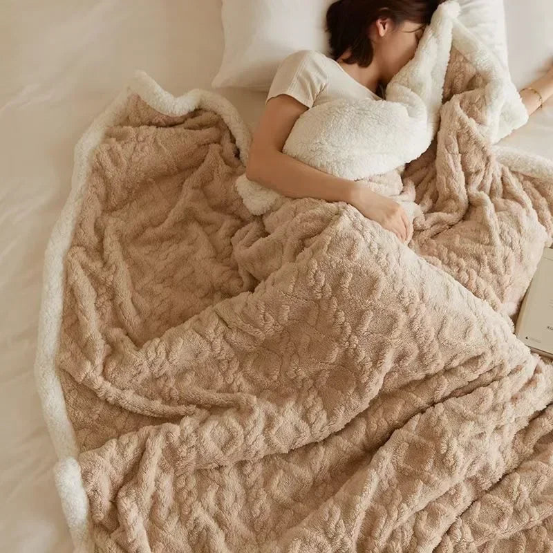 Davy | Plush Textured Blanket for Cozy Comfort