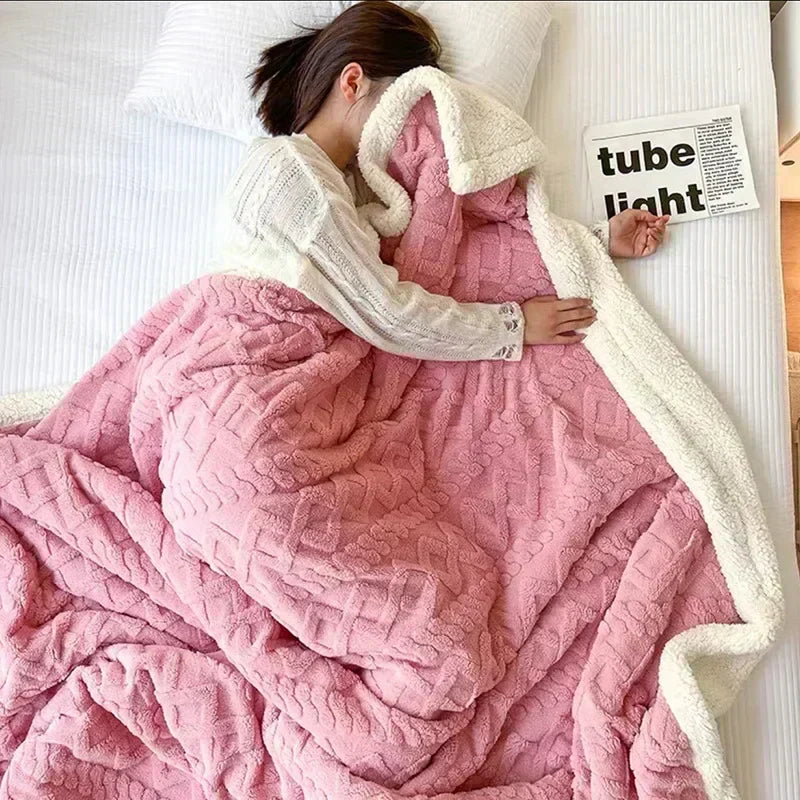 Davy | Plush Textured Blanket for Cozy Comfort