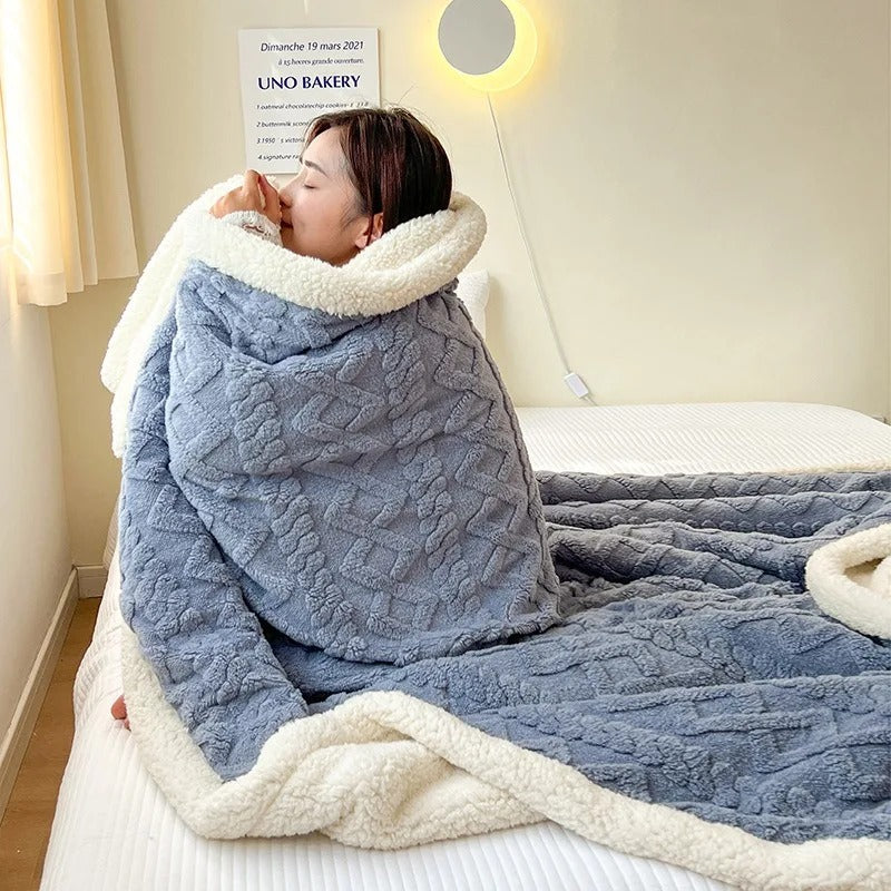 Davy | Plush Textured Blanket for Cozy Comfort
