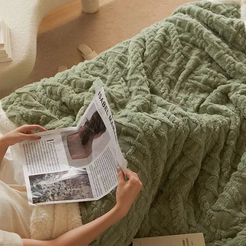 Davy | Plush Textured Blanket for Cozy Comfort