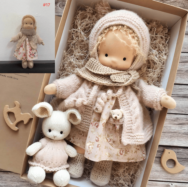 Davy Poppi | Handcrafted Waldorf Cuddle Doll | Soft, Organic & Non-Toxic