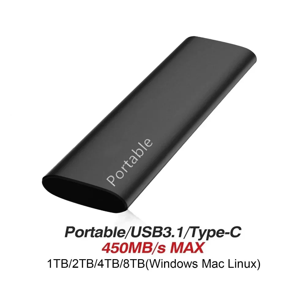 Davy | Portable External SSD High-Speed Aluminum Storage Drive