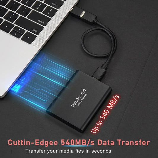 Davy | Portable External SSD | USB 3.1 Type C Fast Storage | Up to 128GB