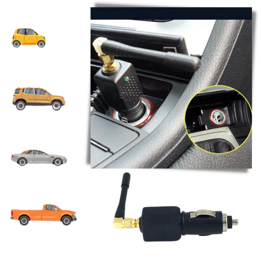 Davy | Portable GPS Signal Blocker for Car | 12V Lighter Powered Privacy Device