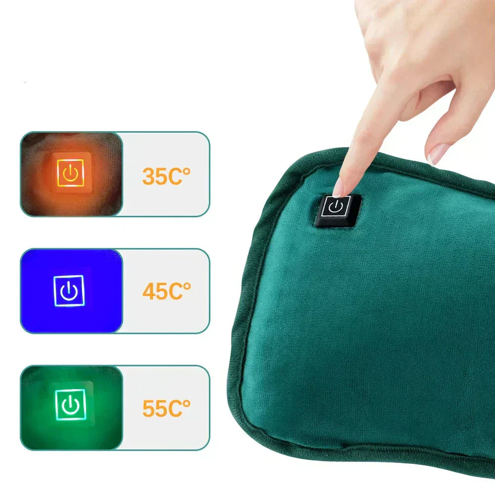 Davy | Portable Graphene Heating Pad | USB Rechargeable | 3 Temperature Levels | Ergonomic Hand & Belly Warmer | Includes Intelligent Auto Shut-Off