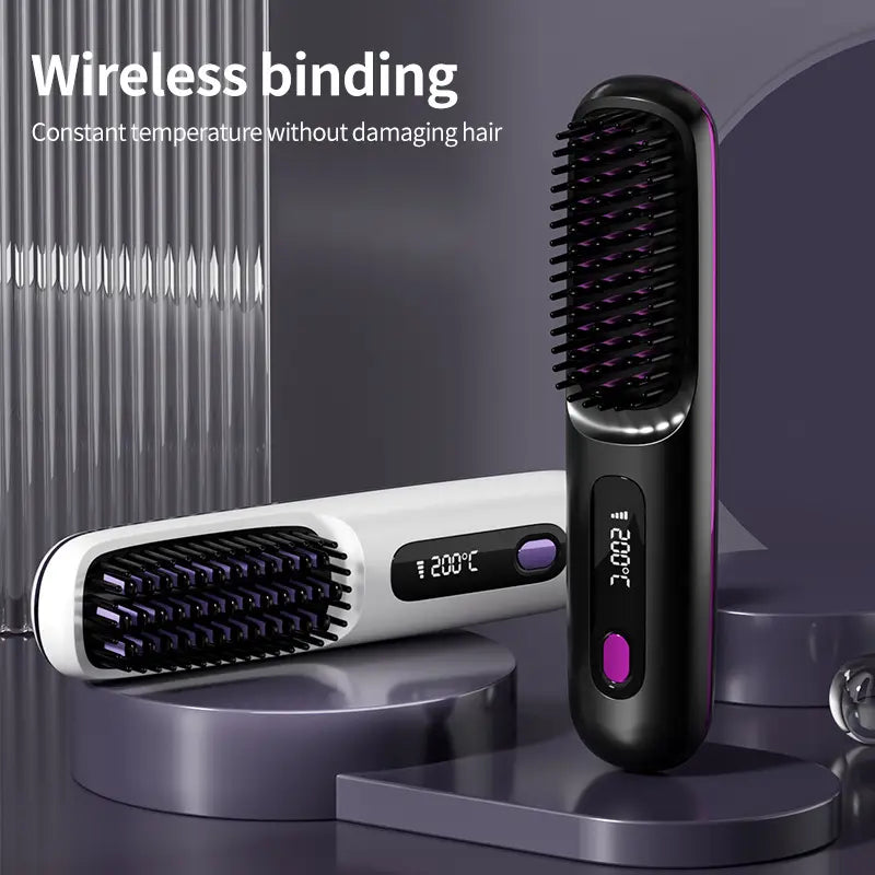 Davy | Portable Hair Styling Brush | Smooth and Healthy Hair Anytime, Anywhere