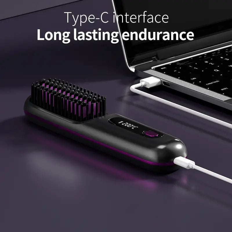 Davy | Portable Hair Styling Brush | Smooth and Healthy Hair Anytime, Anywhere