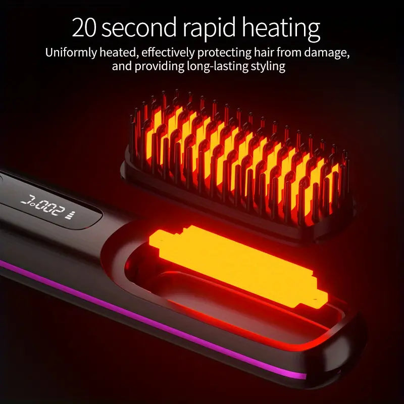 Davy | Portable Hair Styling Brush | Smooth and Healthy Hair Anytime, Anywhere