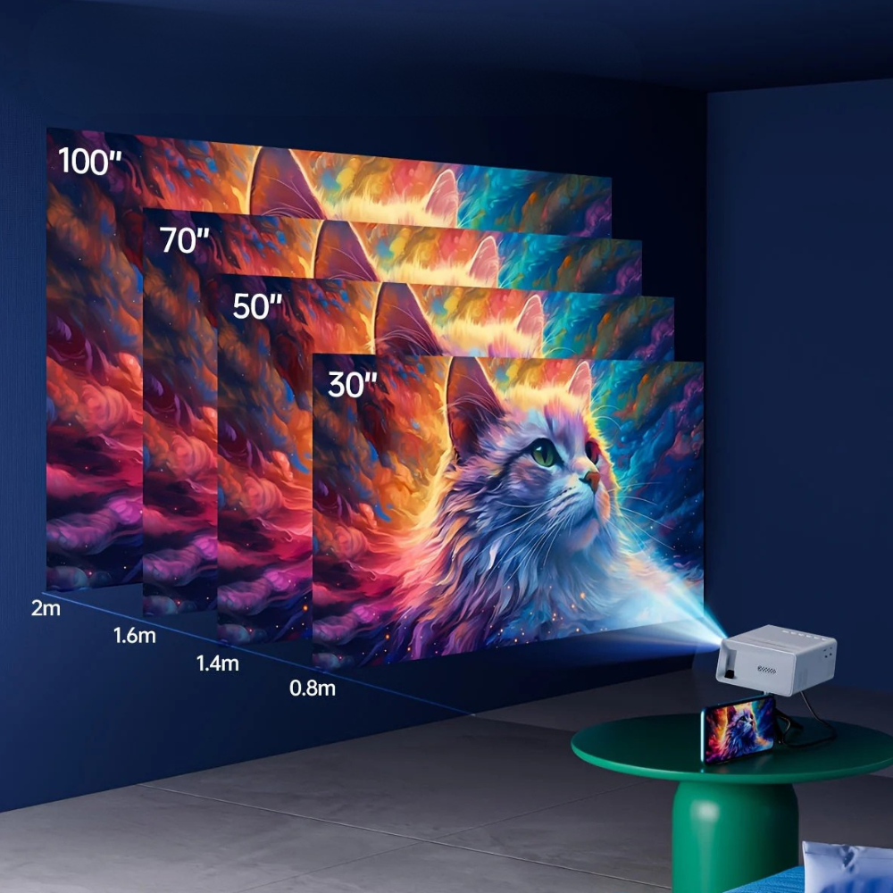 Davy | Portable Mini HD LED Projector Home Theater Outdoor 3000 Lumen