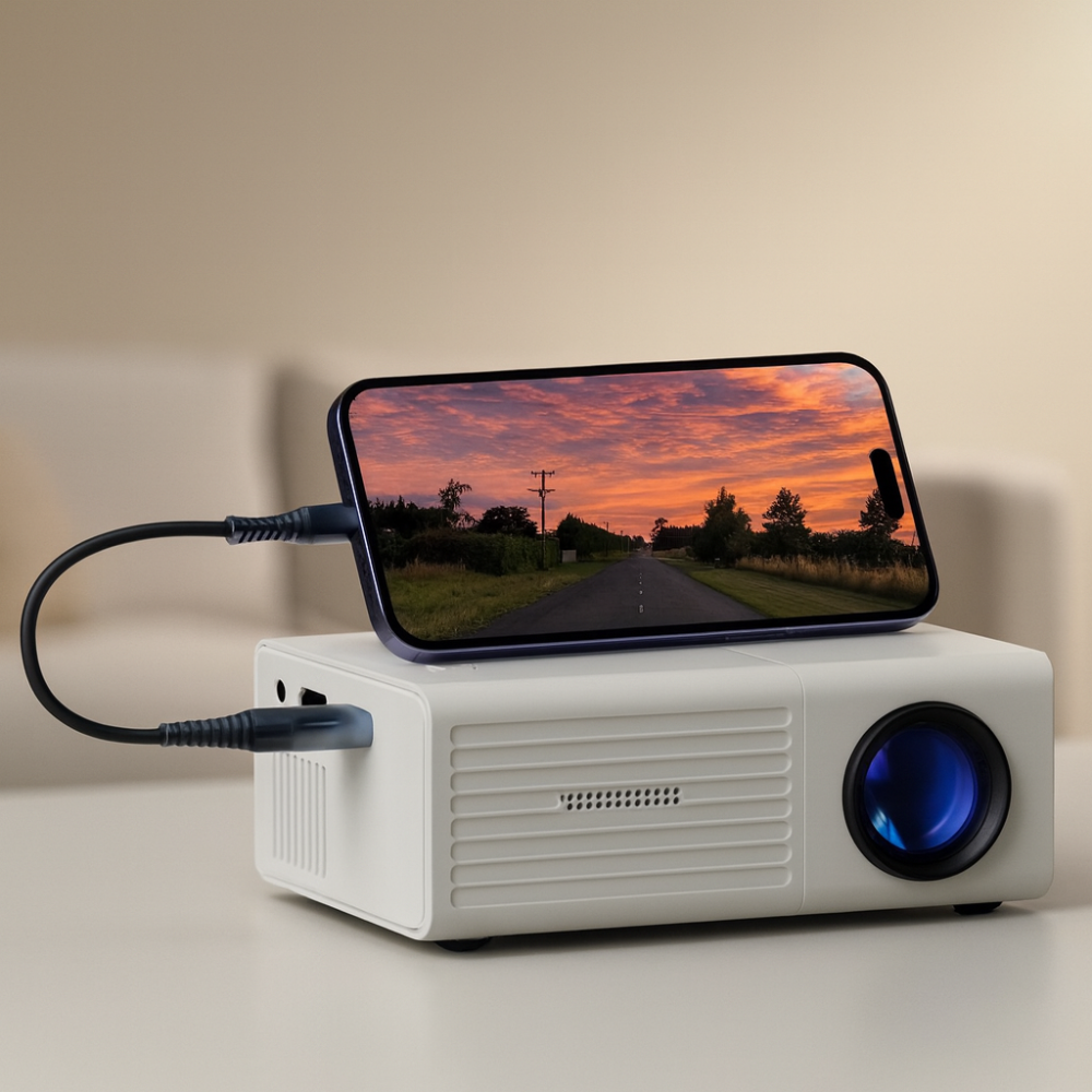 Davy | Portable Mini HD LED Projector Home Theater Outdoor 3000 Lumen