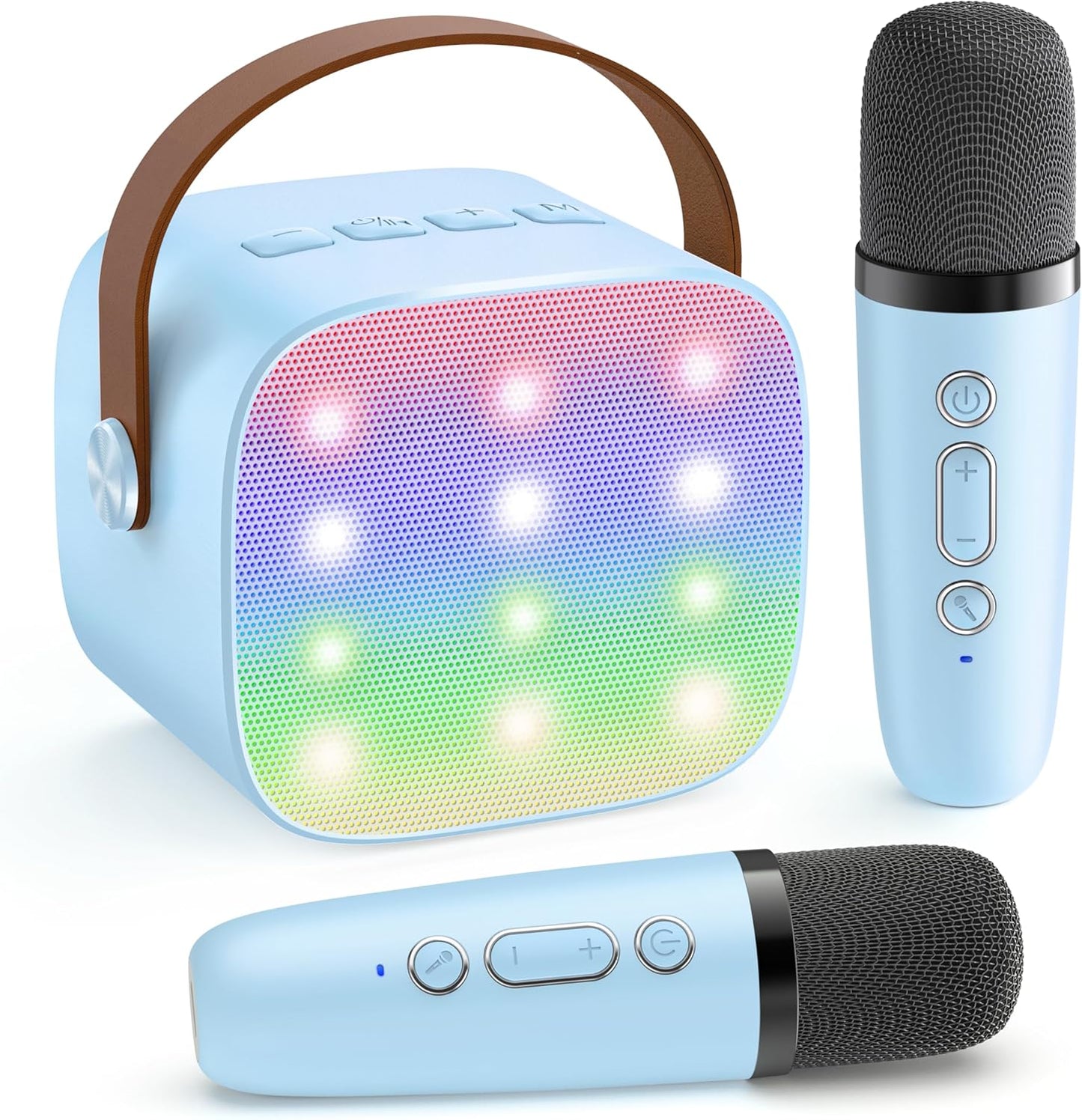 Davy | Portable Mini Karaoke Machine with Bluetooth Speaker and 2 Wireless Microphones – Veylo