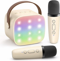Davy | Portable Mini Karaoke Machine with Bluetooth Speaker and 2 Wireless Microphones – Veylo