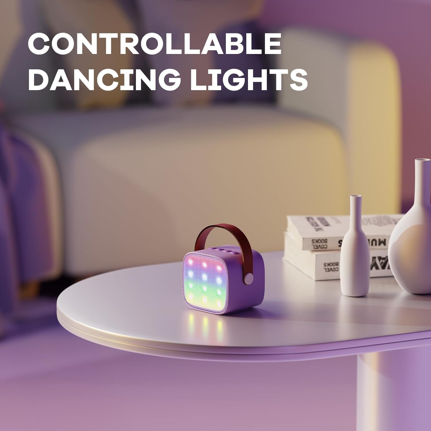 Davy | Portable Mini Karaoke Machine with Bluetooth Speaker and 2 Wireless Microphones – Veylo