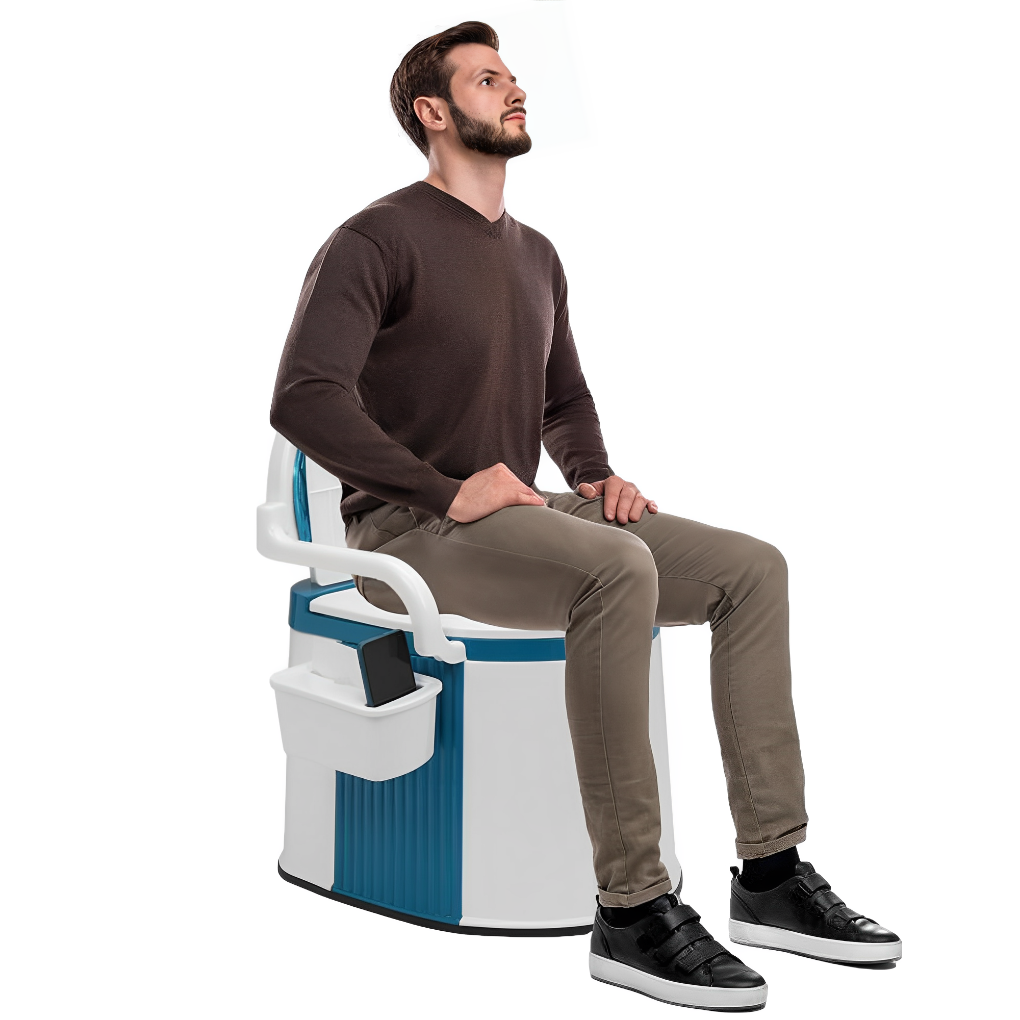 Davy | Portable Toilet with Armrests for Adults & Elderly