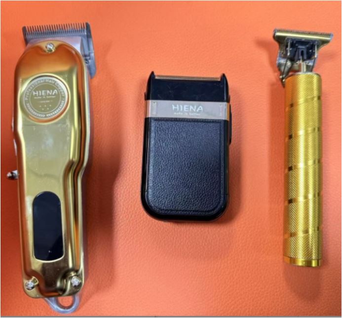Davy | Professional Hair Clippers for Men Gold Set | Gold Cordless Clippers