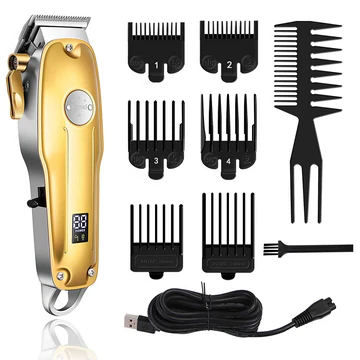 Davy | Professional Hair Clippers for Men Gold Set | Gold Cordless Clippers