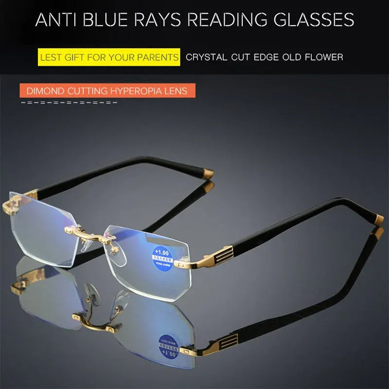 Davy | Progressive Reading Glasses with High Hardness and Anti-Blue Light Filter for Distance and Near Vision