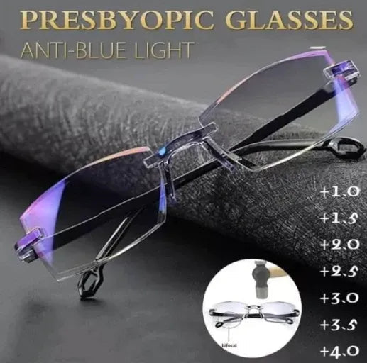 Davy | Progressive Reading Glasses with High Hardness and Anti-Blue Light Filter for Distance and Near Vision