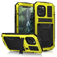 Davy | Coque métallique protectrice anti-choc avec verre trempé pour iPhone