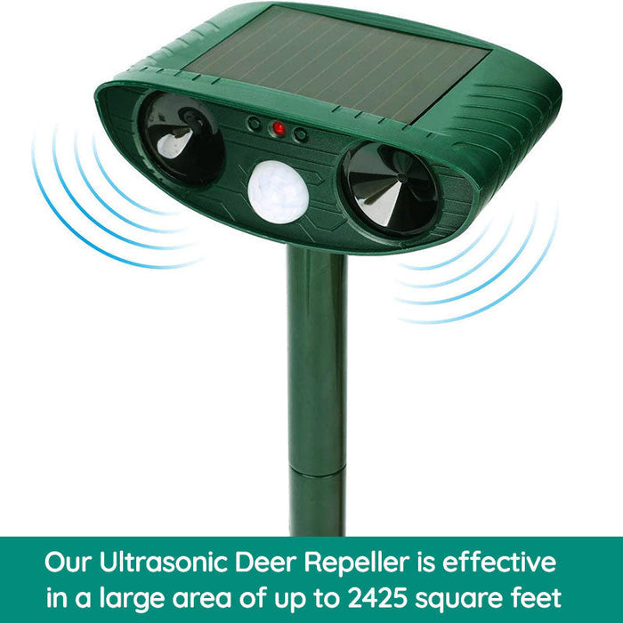 Davy | Raccoon Outdoor Ultrasonic Repeller - Solar-Powered Ultrasonic Animal and Pest Repellent - Get Rid of Raccoons Within 48 Hours