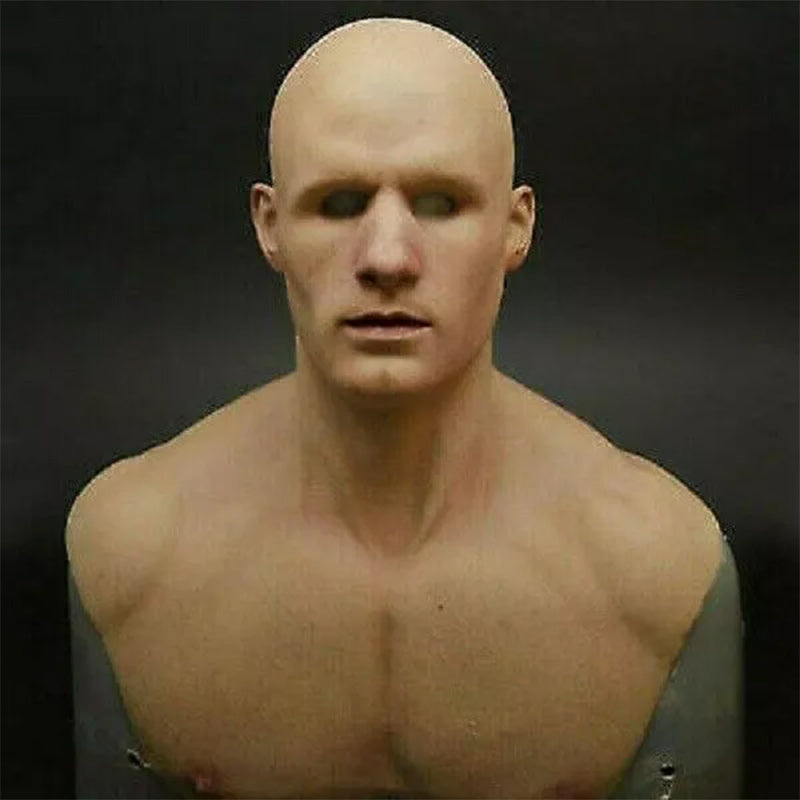 Davy | Realistic Latex Mask | Halloween Cosplay Costume | Full Face