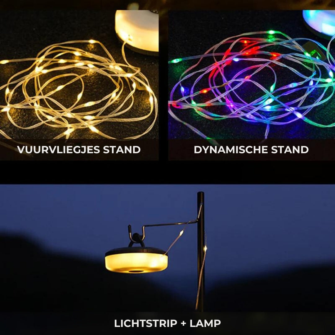 Davy | Rechargeable Waterproof Camping Lamp with Light Strip
