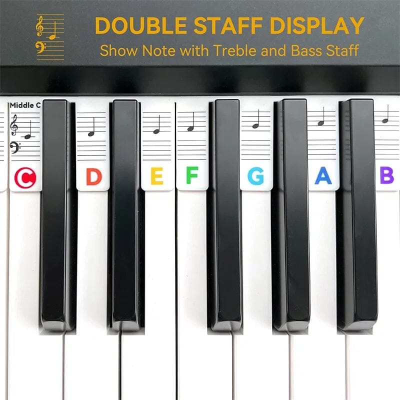 Davy | Removable Piano Keyboard Note Labels