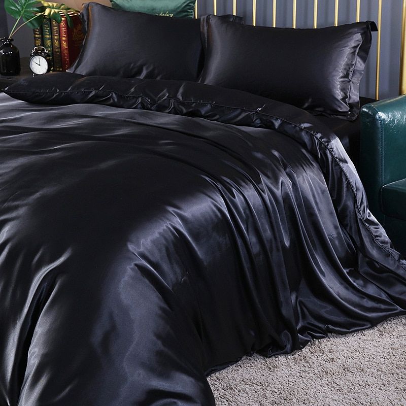 Davy | Satin Duvet Cover Set - Smooth & Silky