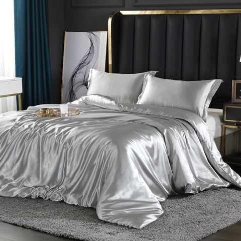 Davy | Satin Duvet Cover Set - Smooth & Silky