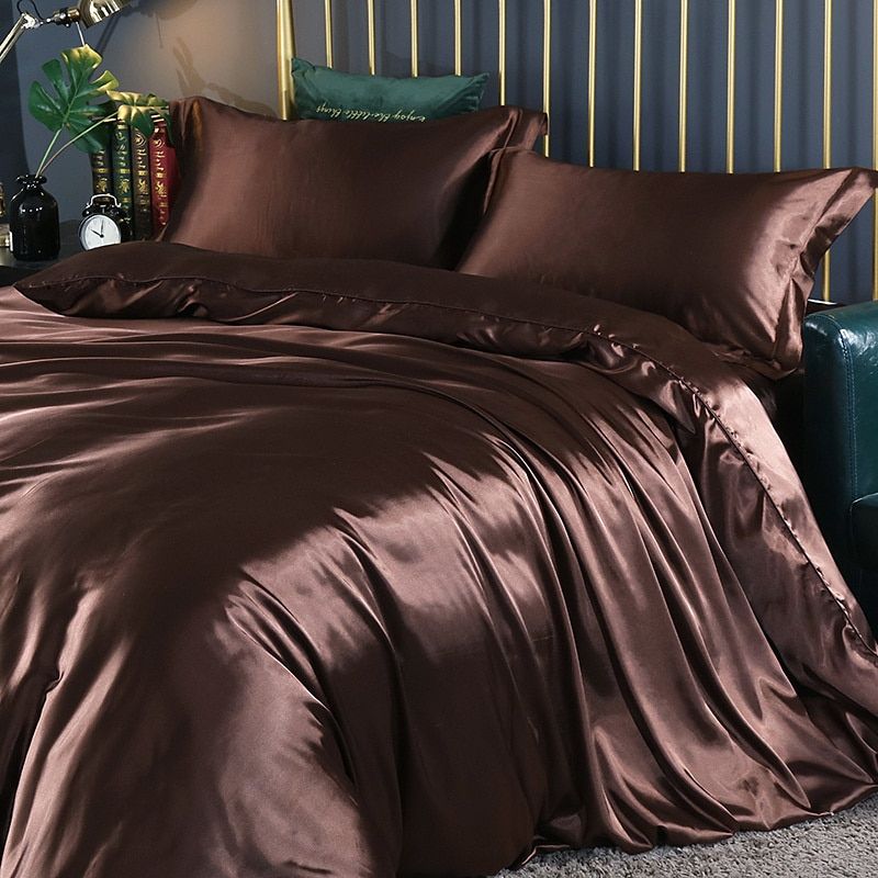 Davy | Satin Duvet Cover Set - Smooth & Silky