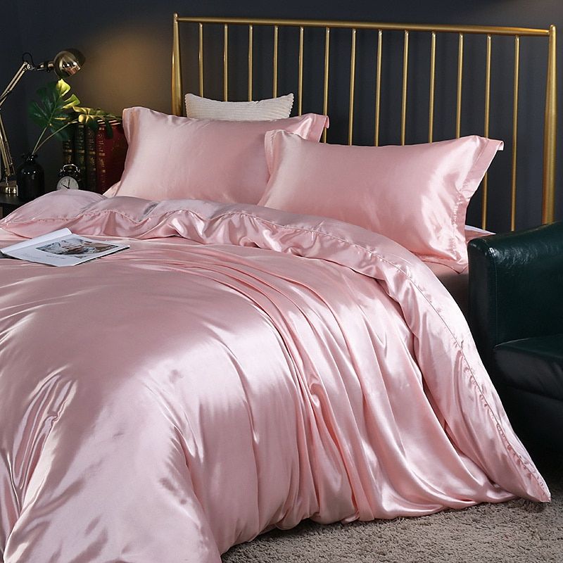 Davy | Satin Duvet Cover Set - Smooth & Silky