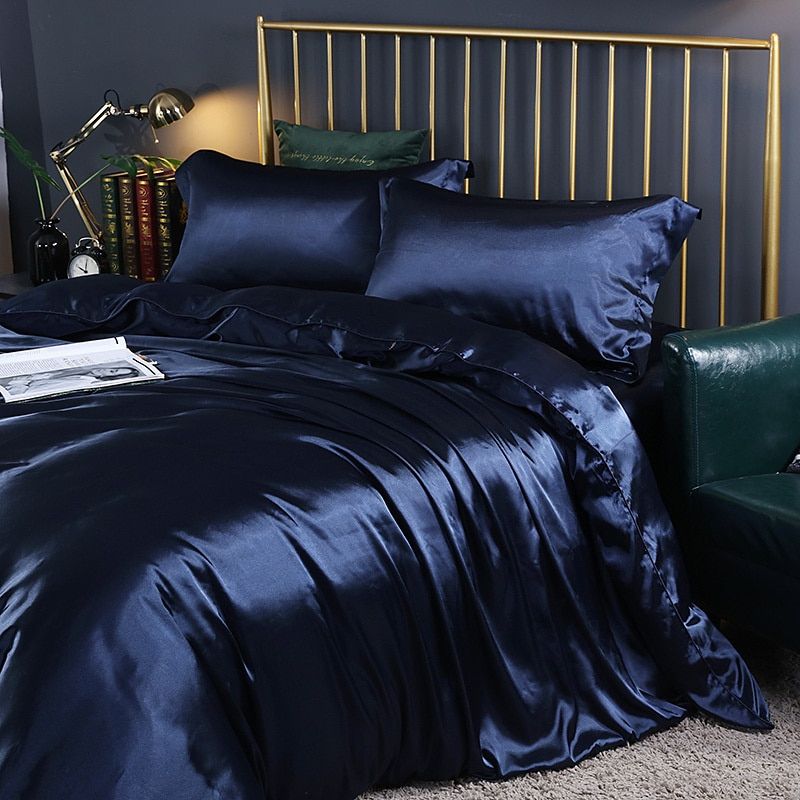 Davy | Satin Duvet Cover Set - Smooth & Silky