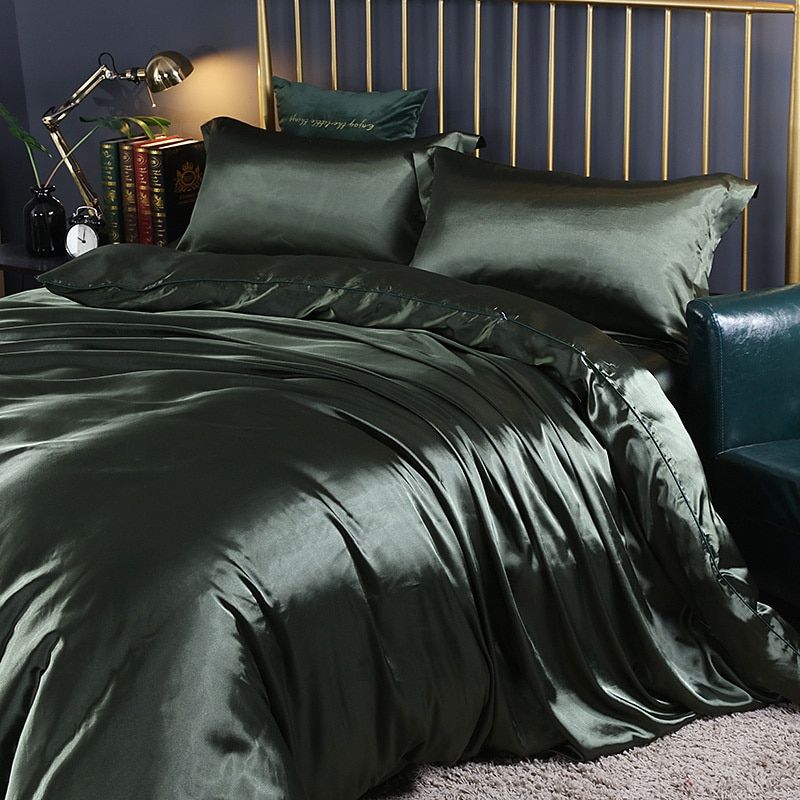 Davy | Satin Duvet Cover Set - Smooth & Silky