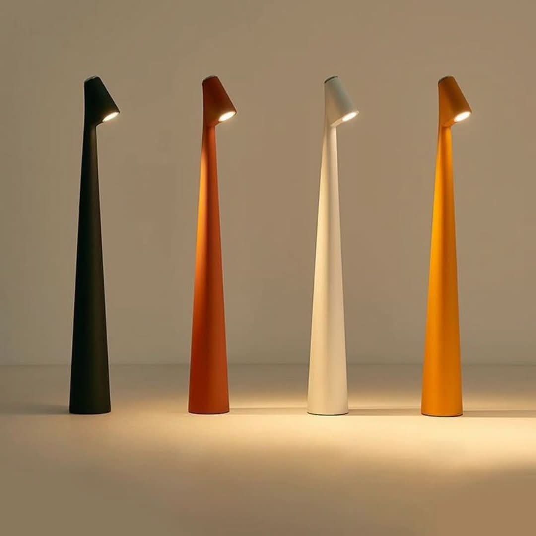 Davy | Scandinavian Drip-Free Table Lamp | Touch Control & USB Charging