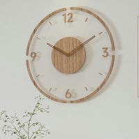 Davy | Scandinavian Style Wooden Wall Clock - WoodWave