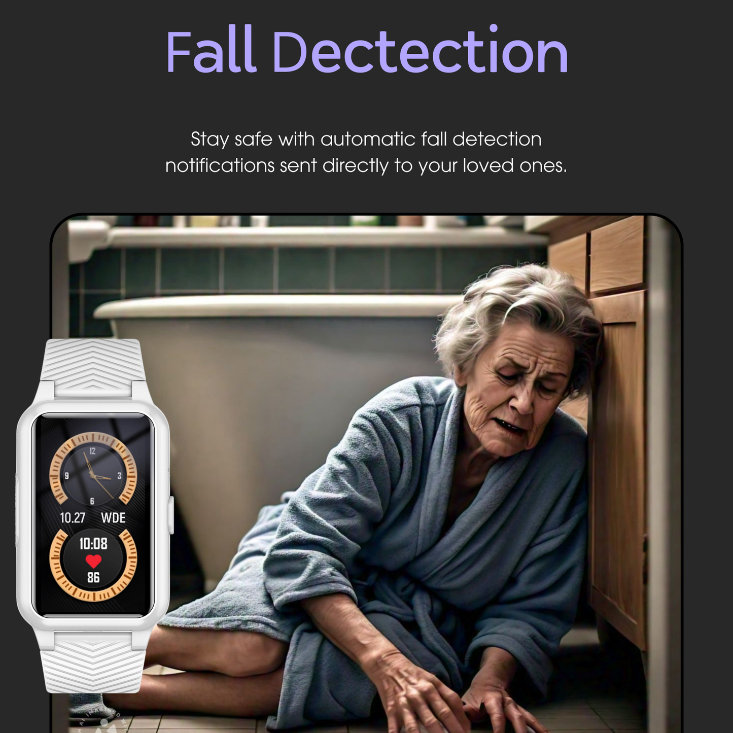 Davy | Senior Safety Watch with Fall Detection and GPS – Smart Care Smartwatch