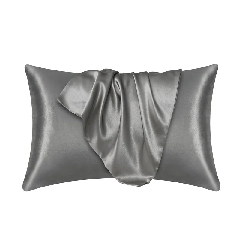 Davy | Shiny Satin Pillowcase with Zipper