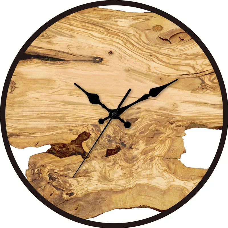 Davy | Silent Wall Clock Made of Acrylic and Wood