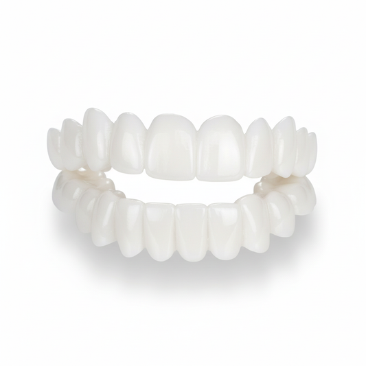 Davy | Smile Veneers | Customizable Cosmetic Tooth Covers | Medical Special Resin | Instant Smile Correction | Upper & Lower Jaw