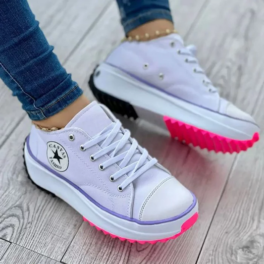 Davy Sneaker Women Thick Sole Lacing