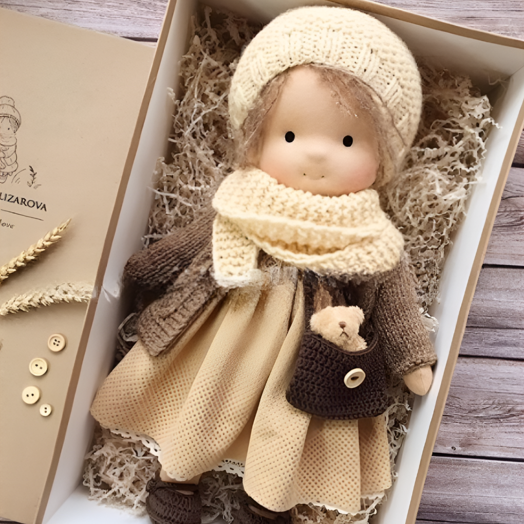 Davy | Soft Waldorf Cuddly Doll with Natural Features