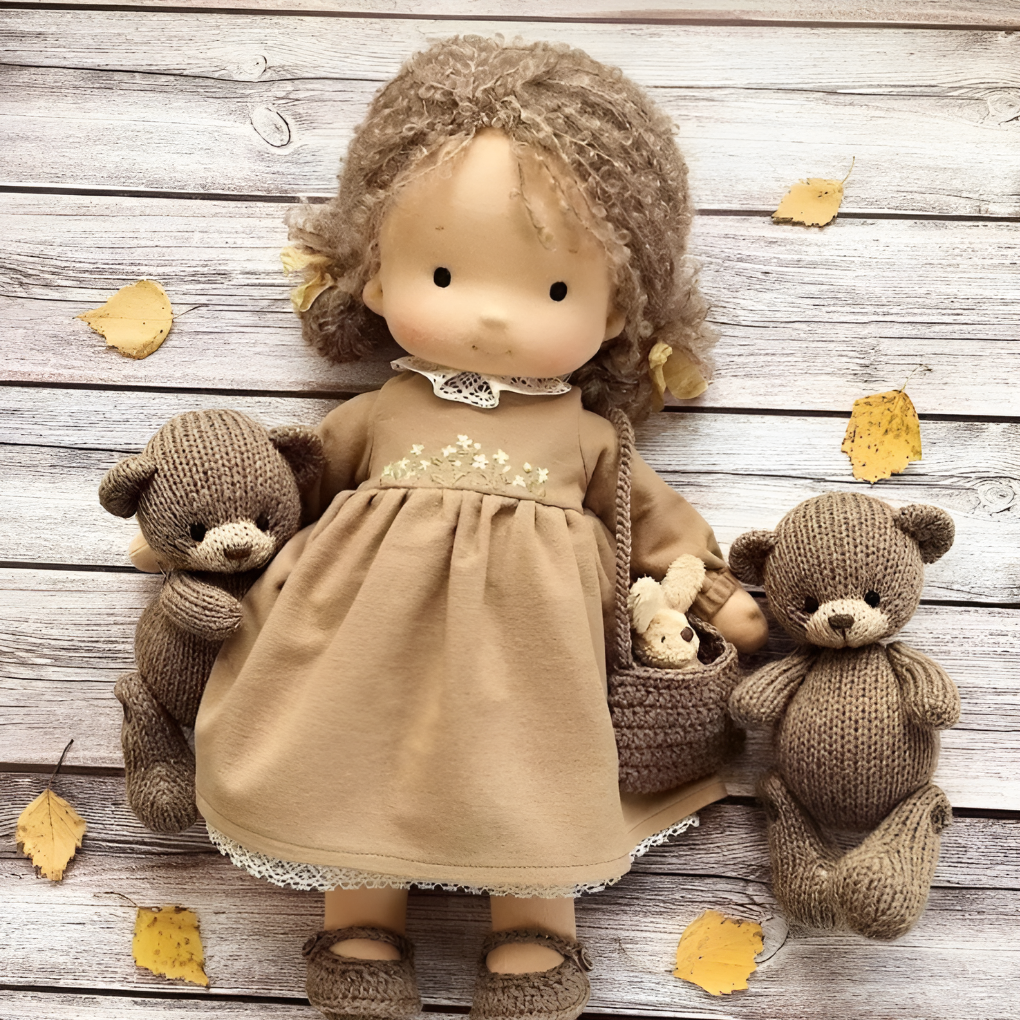Davy | Soft Waldorf Cuddly Doll with Natural Features