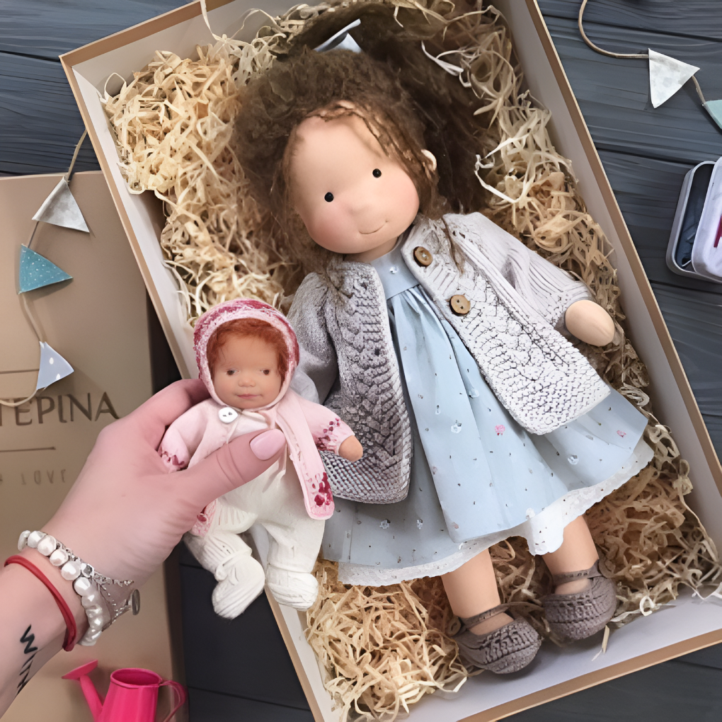 Davy | Soft Waldorf Cuddly Doll with Natural Features
