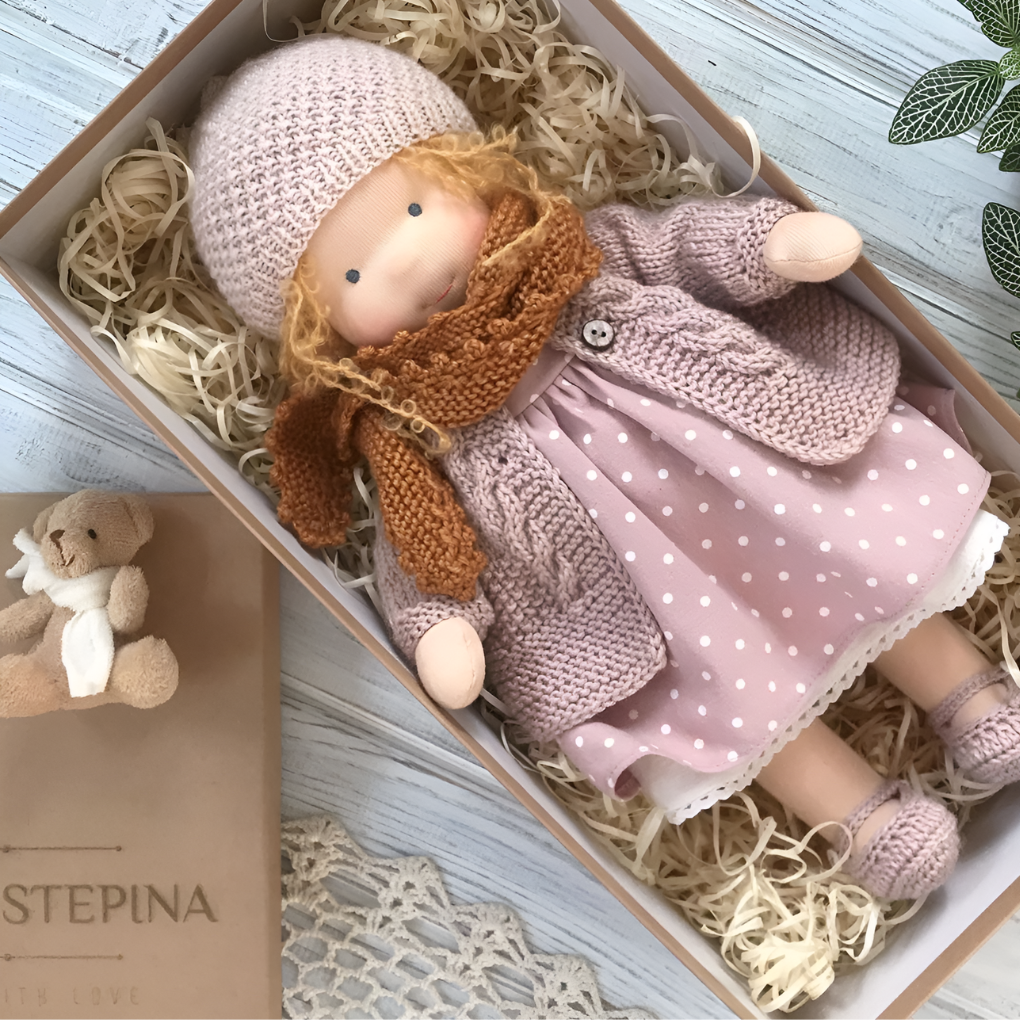 Davy | Soft Waldorf Cuddly Doll with Natural Features