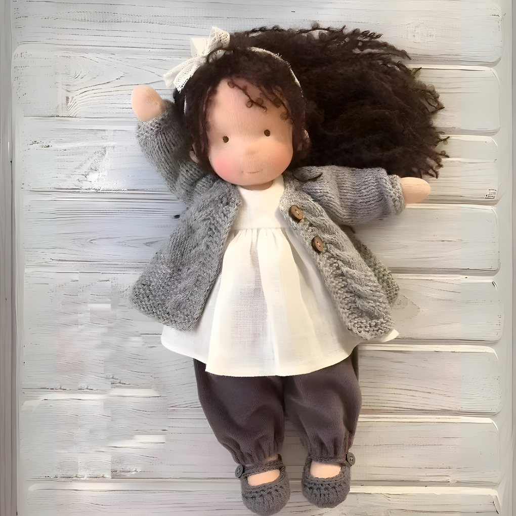 Davy | Soft Waldorf Cuddly Doll with Natural Features