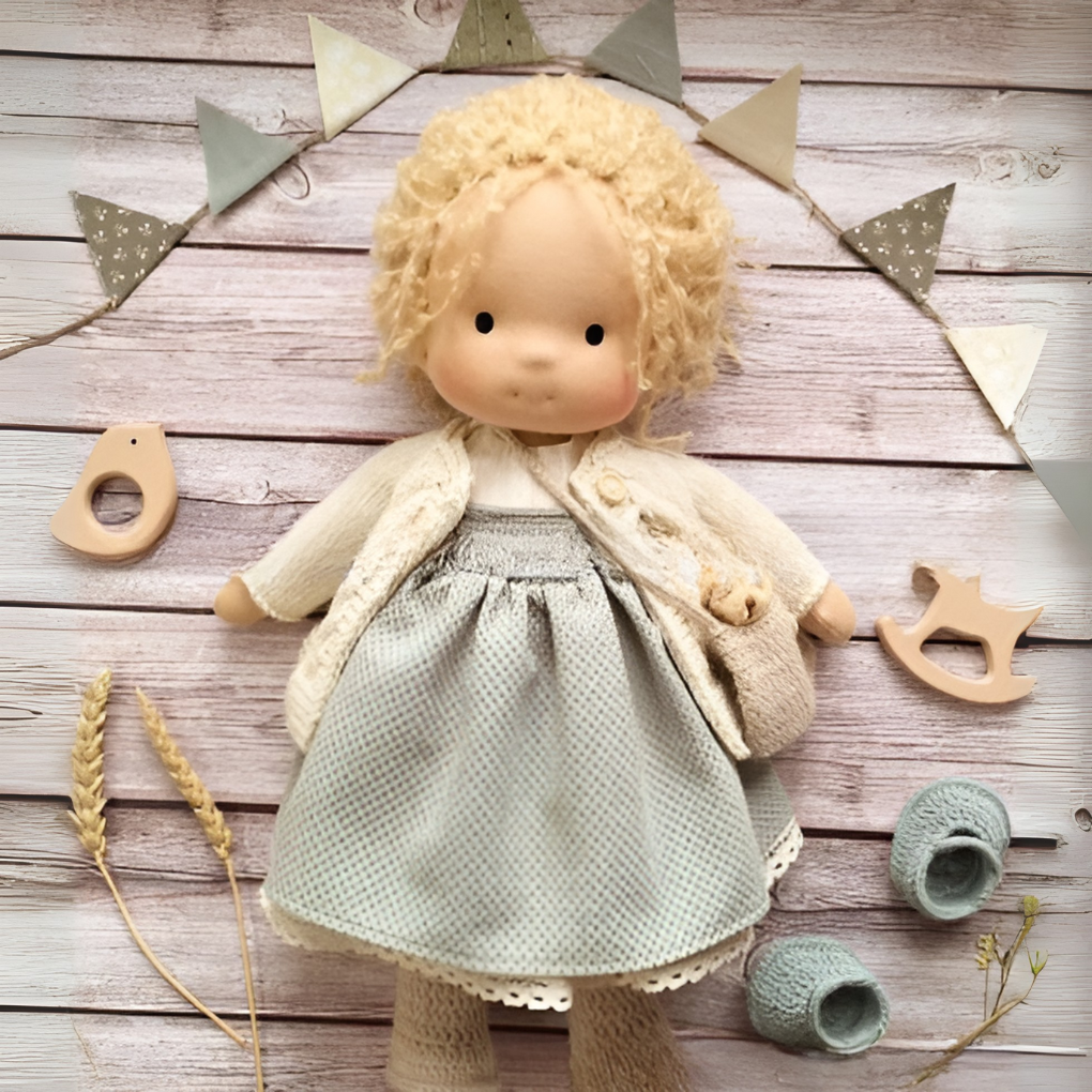 Davy | Soft Waldorf Cuddly Doll with Natural Features