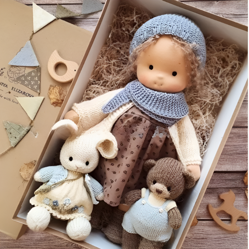 Davy | Soft Waldorf Cuddly Doll with Natural Features